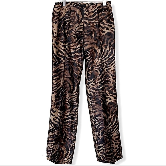 𝅺LBK Loubarok Animal Print Pants Made in France Size 8 - Picture 1 of 8